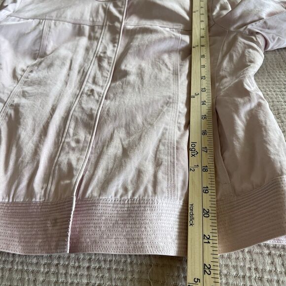 Sigrid Olsen Women Jacket Size 8 Pink Silk Button Snaps Barbie Beach Vacation - Picture 9 of 15